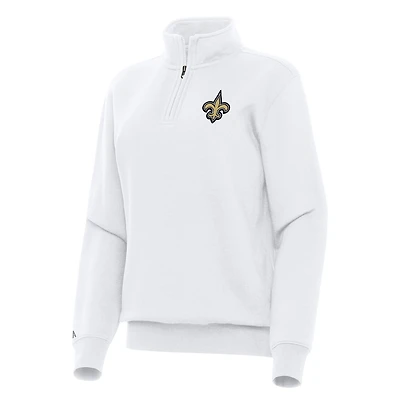 Haut blanc à fermeture éclair quart de tour Victory des Saints la Nouvelle-Orléans pour femme