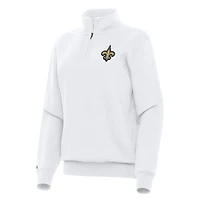 Haut blanc à fermeture éclair quart de tour Victory des Saints la Nouvelle-Orléans pour femme