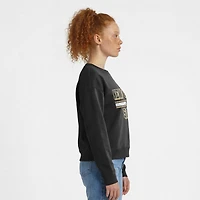 Women's Champion  Black New Orleans Saints Powerblend Fleece Sweatshirt