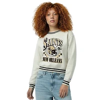 Women's Champion  Cream New Orleans Saints Reverse Weave Fleece Sweatshirt