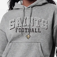 Women's Champion Gray New Orleans Saints Triumph Tri-Blend Hoodie