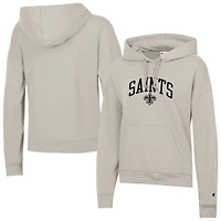 Sweat à capuche Powerblend naturel Champion pour femme des Saints de la Nouvelle-Orléans