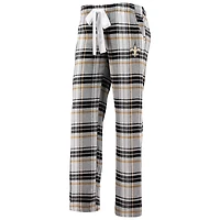 Women's Concepts Sport Black/Gold New Orleans Saints Accolade Flannel Pants