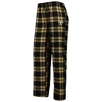 Concepts Sport Ensemble de nuit avec t-shirt et pantalon New Orleans Saints Badge pour femme Noir/doré