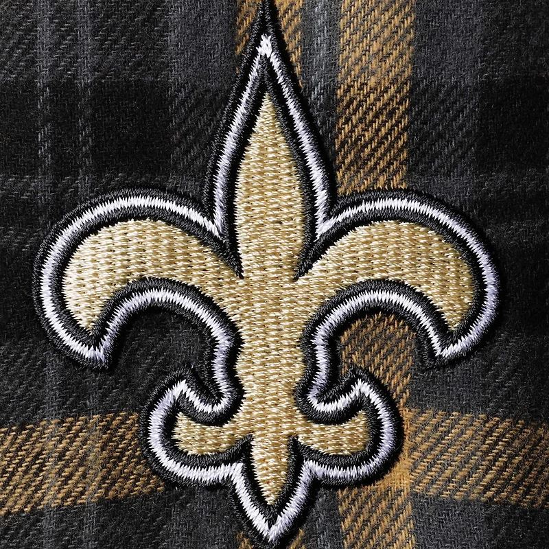 Ensemble haut et pantalon Concepts Sport noir/or avec logo des Saints de la Nouvelle-Orléans pour femme