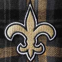 Ensemble haut et pantalon Concepts Sport noir/or avec logo des Saints de la Nouvelle-Orléans pour femme