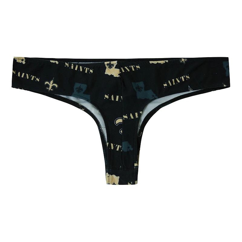 String Concepts Sport noir à imprimé mosaïque des Saints de la Nouvelle-Orléans pour femme