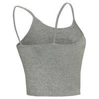 Ensemble débardeur, short et peignoir Rigor gris chiné pour femme Concepts Sport des Saints de la Nouvelle-Orléans