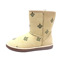 Bottes Cuce Tan New Orleans Saints avec logo intégral pour femmes