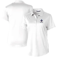 Polo extensible texturé Americana Prospect blanc Cutter & Buck pour femme des Saints de la Nouvelle-Orléans
