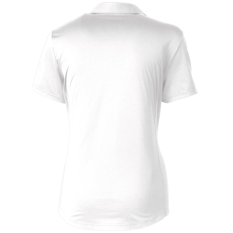 Women's Cutter & Buck White New Orleans Saints Americana Prospect Textured Stretch Polo