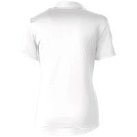 Women's Cutter & Buck White New Orleans Saints Americana Prospect Textured Stretch Polo