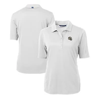 Women's Cutter & Buck  White New Orleans Saints Helmet Logo DryTec Virtue Eco Pique Recycled Polo