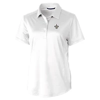 Polo extensible texturé blanc Prospect des Saints de la Nouvelle-Orléans pour femme Cutter & Buck