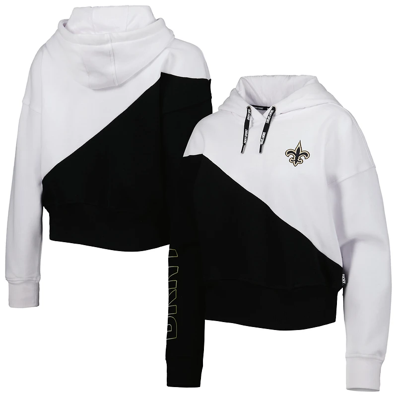 Sweat à capuche DKNY Sport New Orleans Saints Bobbi couleurs contrastées pour femme
