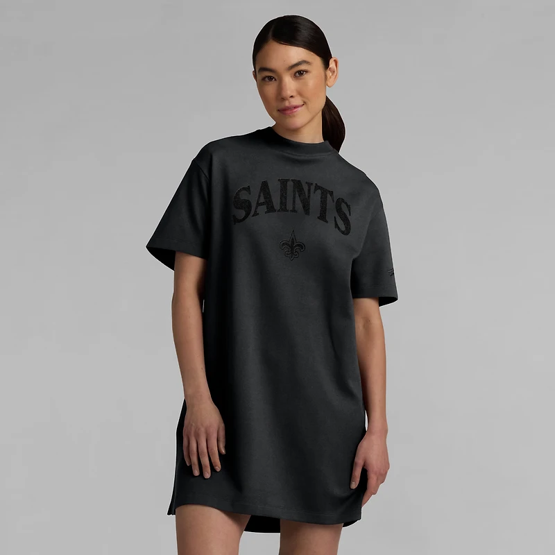 Women's Fanatics Black New Orleans Saints Elements Go Tri-Blend Dress
