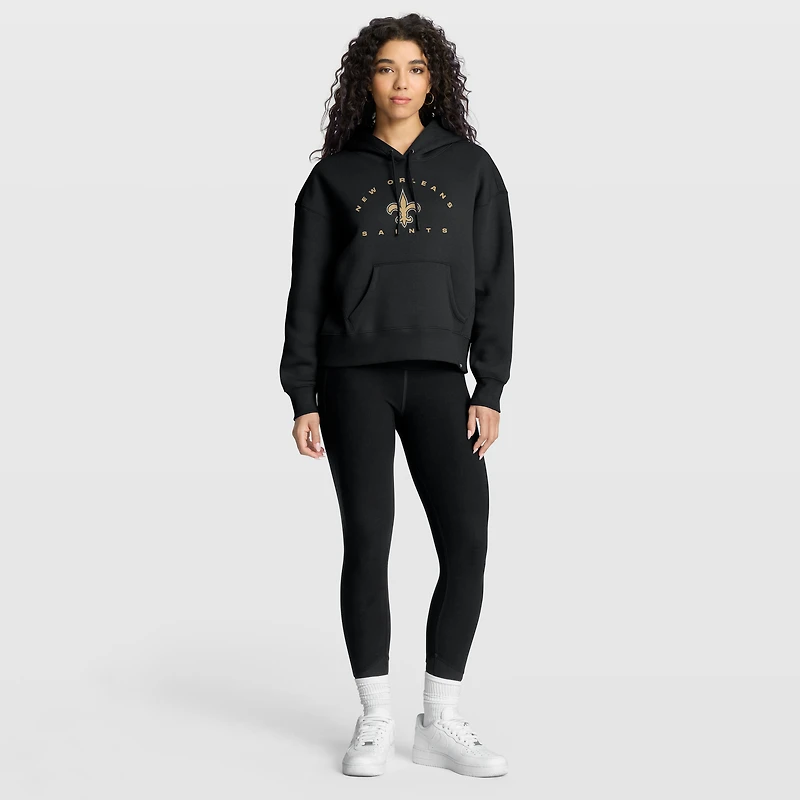 Women's Fanatics Black New Orleans Saints Eligible Receiver Legacy Pullover Hoodie