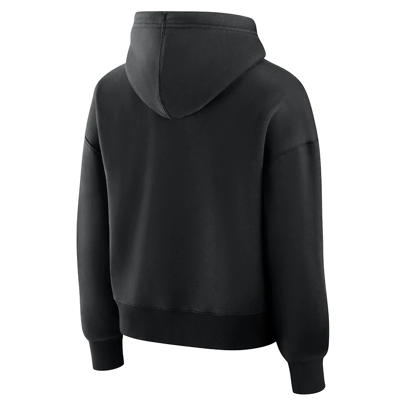 Women's Fanatics Black New Orleans Saints Eligible Receiver Legacy Pullover Hoodie