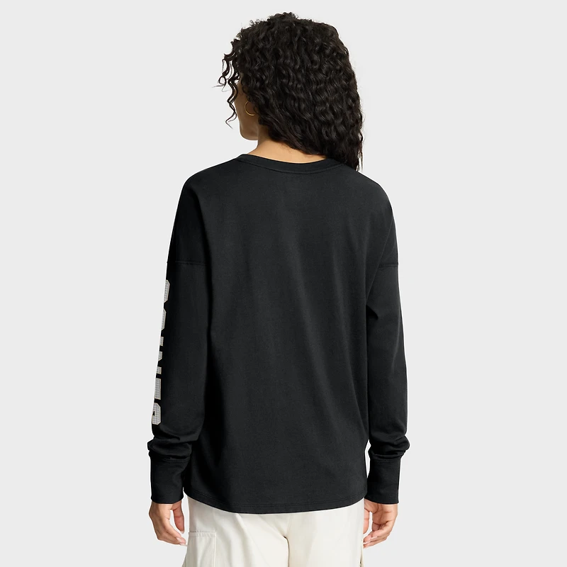 T-shirt à manches longues noir Fanatics pour femme