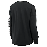 T-shirt à manches longues noir Fanatics pour femme