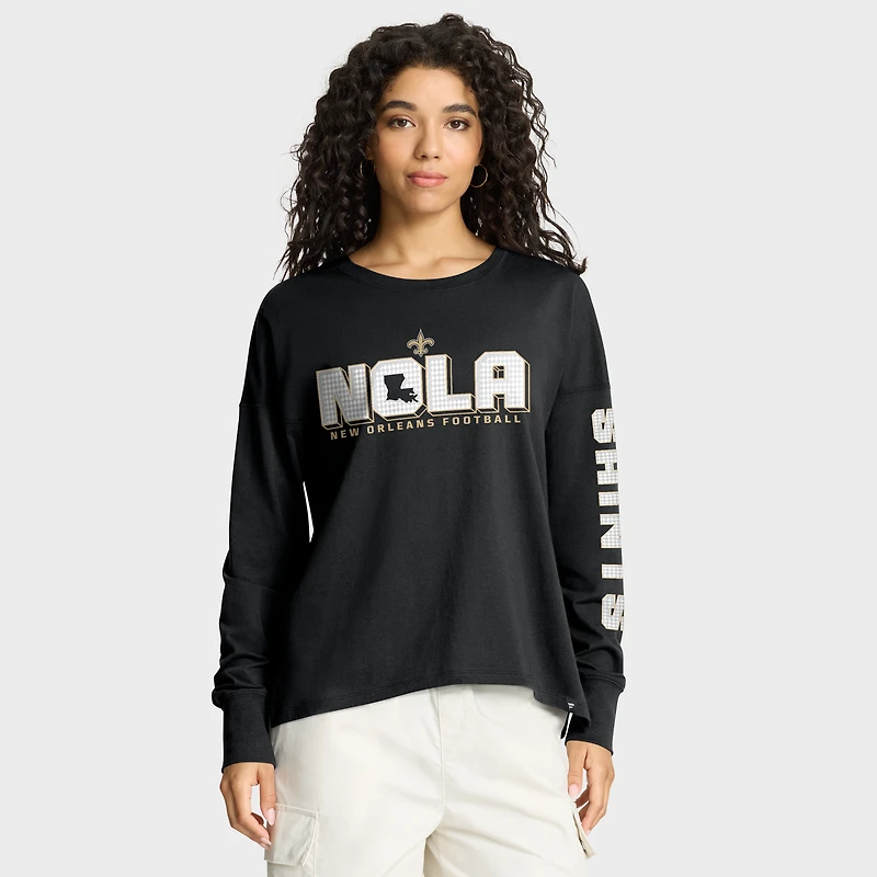 T-shirt à manches longues noir Fanatics pour femme
