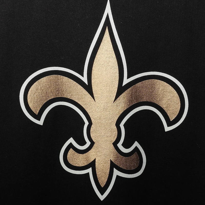 Women's Fanatics Black New Orleans Saints Plus Primary Logo Long Sleeve T-Shirt