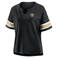 Women's Fanatics Black New Orleans Saints Redzone Curl Route T-Shirt
