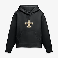 Women's Fanatics Black New Orleans Saints Relaxed High Hip Essential Legacy Hoodie