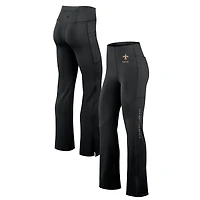 Legging évasé ajusté Fanatics New Orleans Saints Studio noir pour femmes