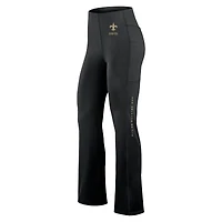 Legging évasé ajusté Fanatics New Orleans Saints Studio noir pour femmes