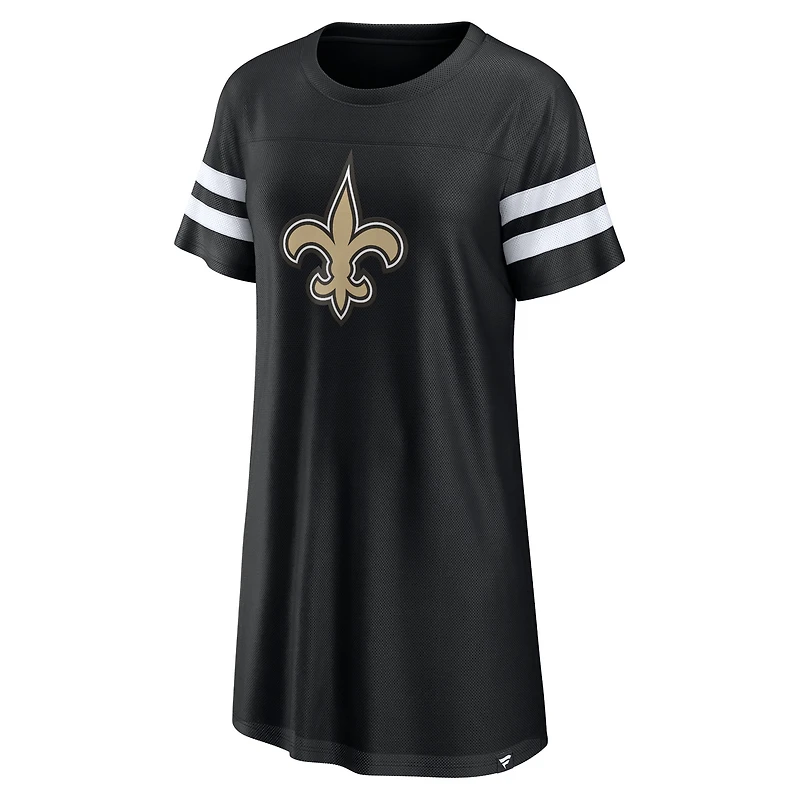 Robe noire Fanatics Victory des Saints de la Nouvelle-Orléans pour femmes