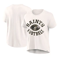 Women's Fanatics Cream New Orleans Saints Football Home Fashion T-Shirt