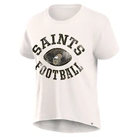 Women's Fanatics Cream New Orleans Saints Football Home Fashion T-Shirt