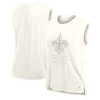 Débardeur Fanatics Cream New Orleans Saints Studio Embrace pour femme