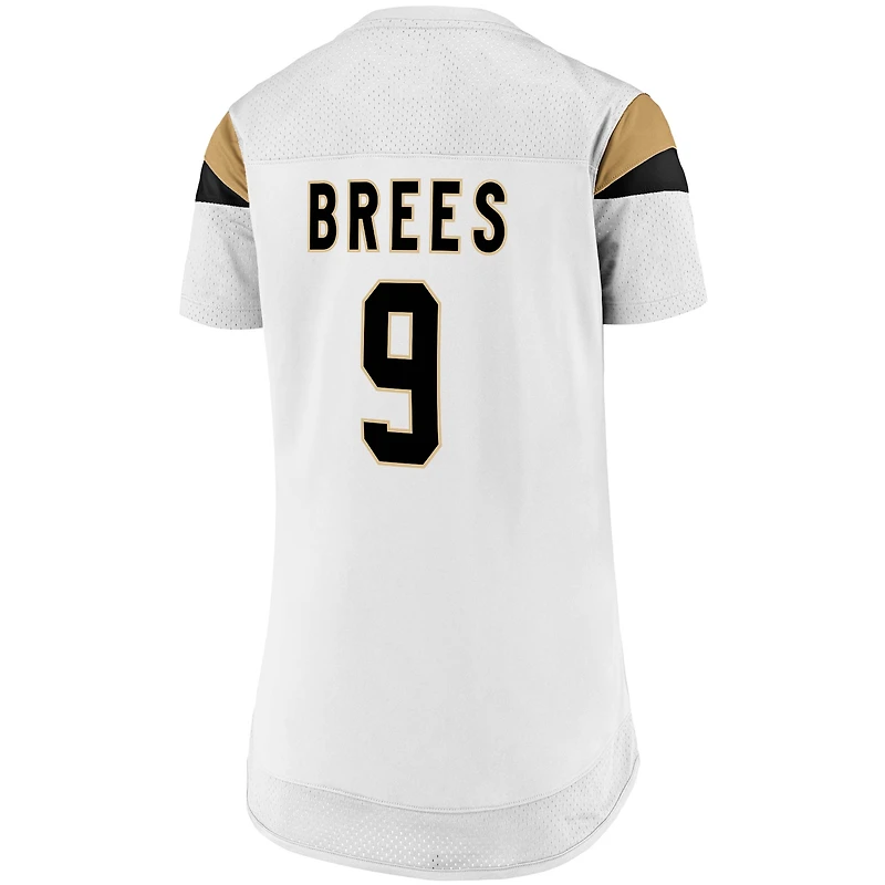 Fanatics pour femmes Drew Brees Blanc New Orleans Saints Athena Nom et numéro Haut tendance