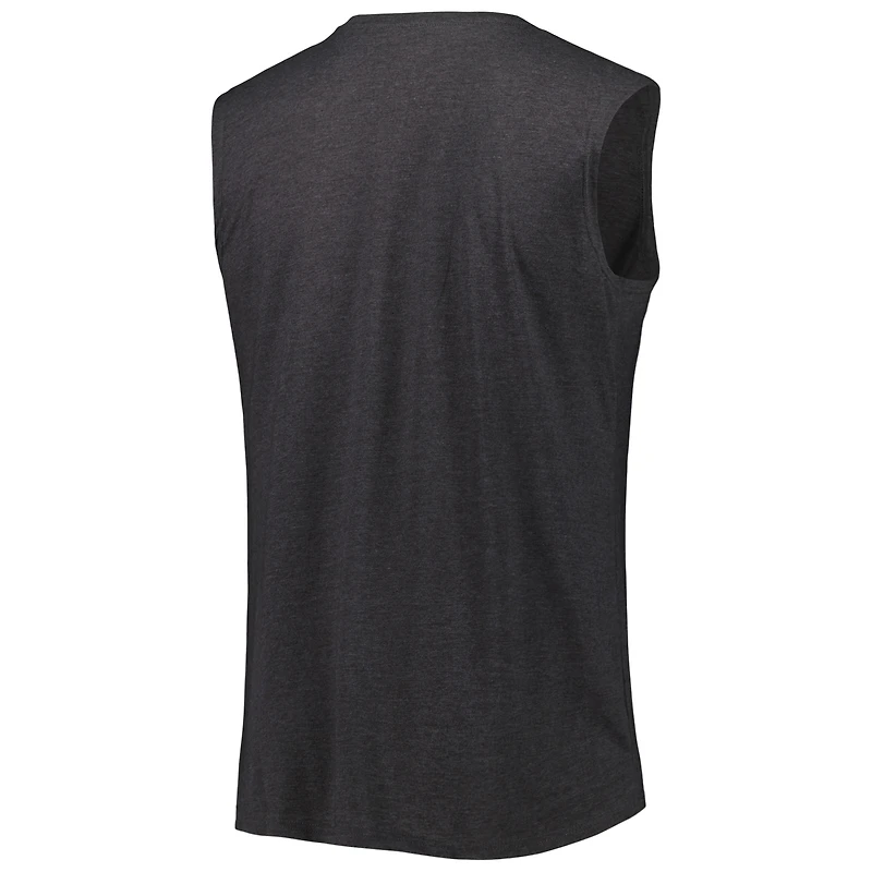 Women's Fanatics Heather Charcoal New Orleans Saints Plus Tank Top