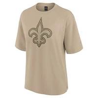 Women's Fanatics Khaki New Orleans Saints Oversized Elements T-Shirt