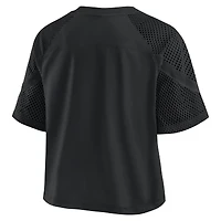 Women's Fanatics New Orleans Saints Oversized Raglan V-Neck Blackout Fashion Jersey