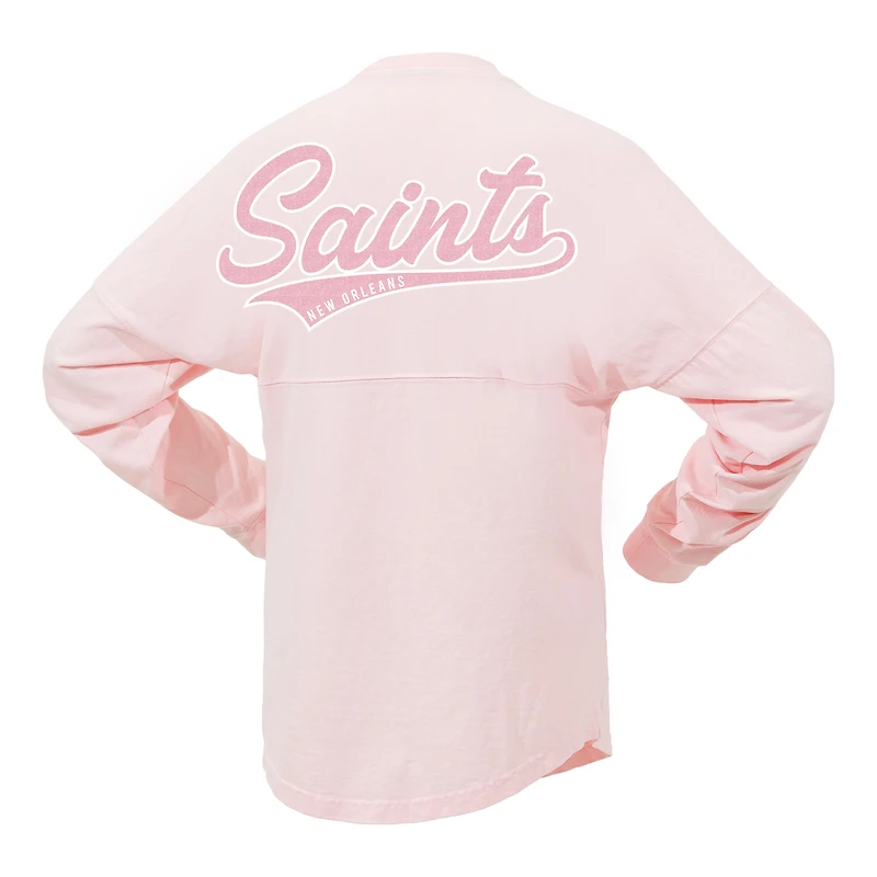 Women's Fanatics Pink New Orleans Saints Millennial Spirit Jersey T-Shirt