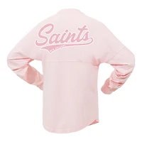 Women's Fanatics Pink New Orleans Saints Millennial Spirit Jersey T-Shirt