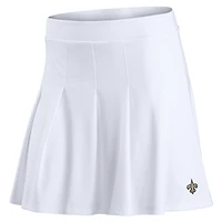 Jupe-short de tennis à logo principal New Orleans Saints pour femmes Fanatics White