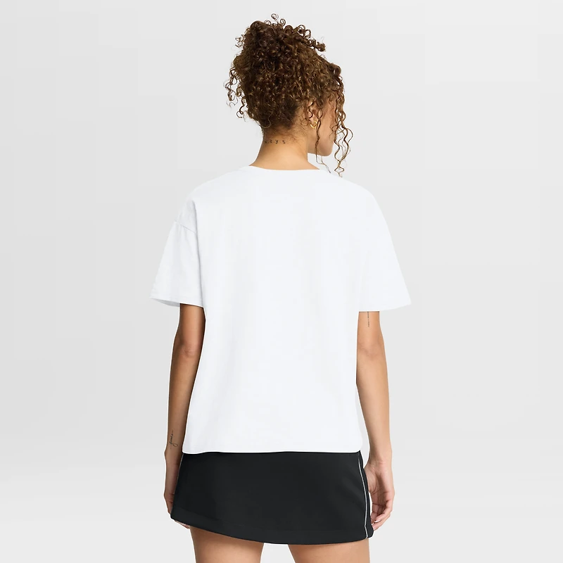 Women's Fanatics White New Orleans Saints Redzone Slub Boxy T-Shirt