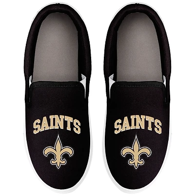 Women's FOCO New Orleans Saints Big Logo Slip-On Sneakers