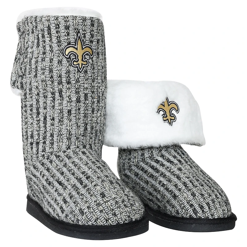 Bottes à boutons FOCO New Orleans Saints pour femmes