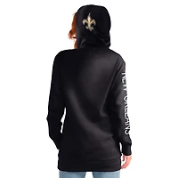 Sweat à capuche pour femme G-III 4Her by Carl Banks Black New Orleans Saints Extra Inning