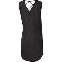 Robe de plage G-III 4Her pour femme par Carl Banks, noire, à col en V, motif match des Saints La Nouvelle-Orléans