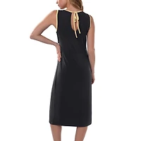 Robe longue noire G-III 4Her par Carl Banks pour femmes, Main Field des Saints de la Nouvelle-Orléans
