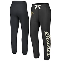Pantalon en molleton noir New Orleans Saints Scrimmage pour femme G-III 4Her by Carl Banks