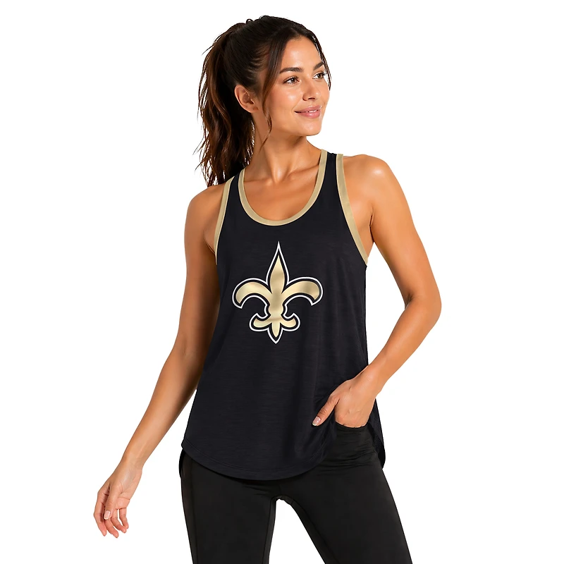 Débardeur dos nageur Tater II noir New Orleans Saints de la Nouvelle-Orléans G-III 4Her par Carl Banks