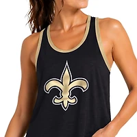 Débardeur dos nageur Tater II noir New Orleans Saints de la Nouvelle-Orléans G-III 4Her par Carl Banks